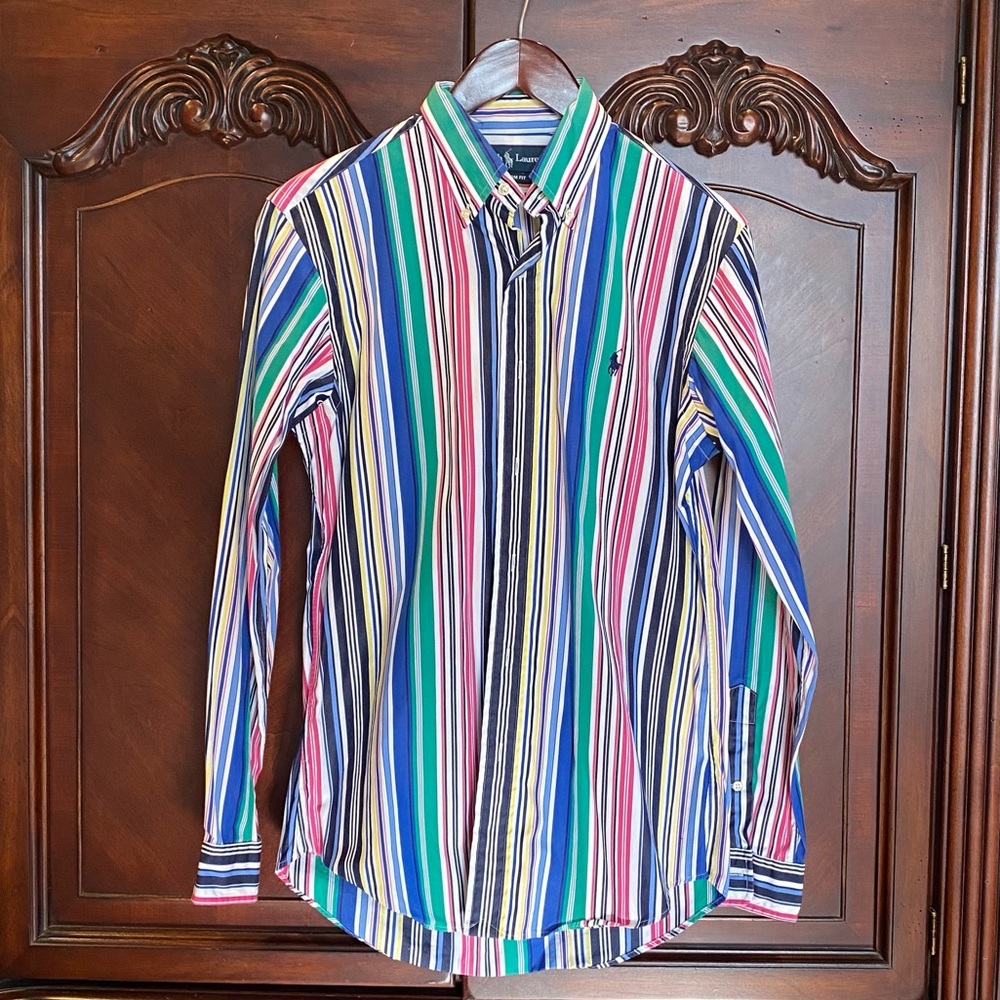 Colorful Striped Polo Ralph Lauren Button Down Shirt